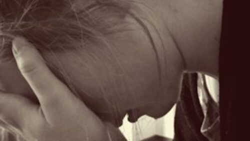 woman in distress